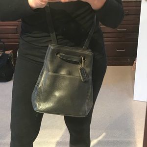 Black Coach bucket bag